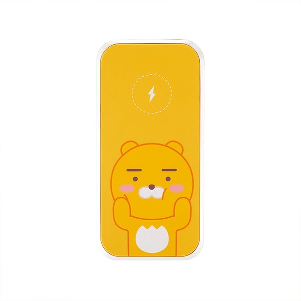 kakao Wireless charging pad 10000mAh_Ryan 移动电源 黄色JPY带授权招加盟代理