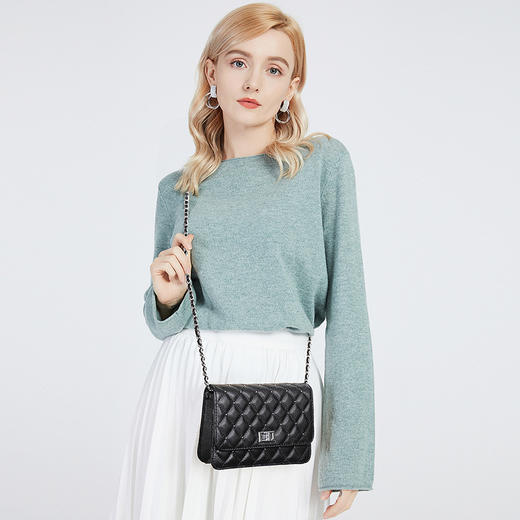 MTBT-M041CA3825新款小香风真皮女包时尚ins潮流链条包 商品图1