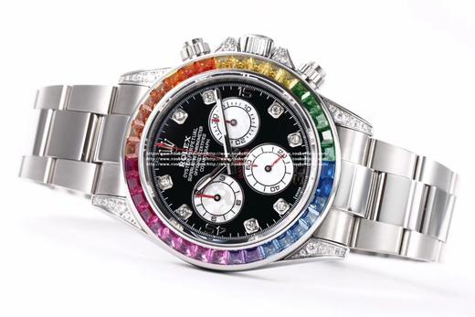 N劳力士迪通拿-116598RBOW系列，延续始于1963的经典力作！当手表碰上彩虹，华贵与美丽的碰撞，玩转彩虹，玩转小清新❕❕❕❕ 商品图12