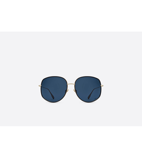 DIOR 男女同款 蓝色螺纹镜框 飞行员太阳镜DR2025925860