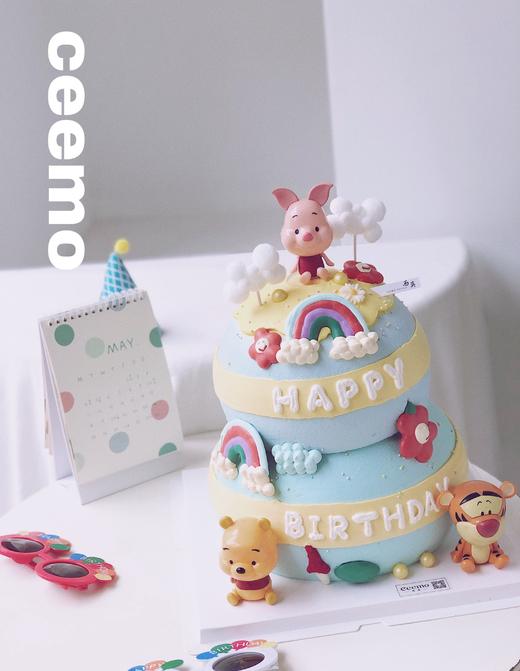 双层迪士尼 维尼熊跳跳虎小猪皮杰 商品图0