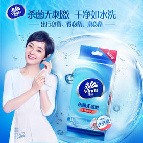维达(Vinda) 湿巾纸巾 洁肤卫生湿巾 10片/包 独立装（新旧产品交替发货）