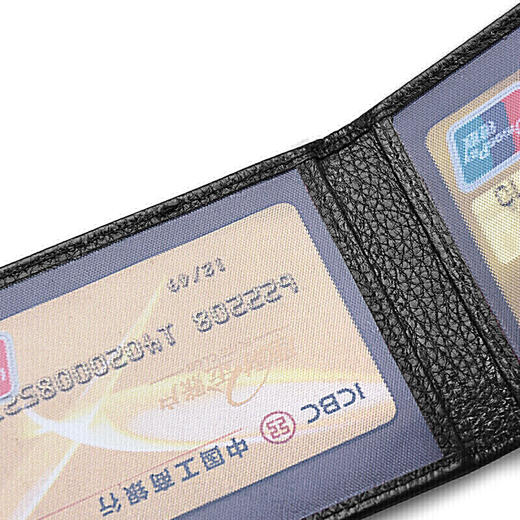七匹狼男士驾驶证套 多功能多卡位驾驶证牛皮套 大容量卡包名片夹证件包 黑色3A3074081C-01 商品图5