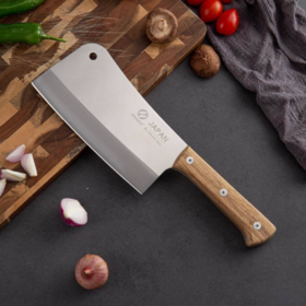 【切刀】家用斩切两用刀菜刀彩柄不锈钢厨用刀具厨师刀切片刀锋利切肉刀具