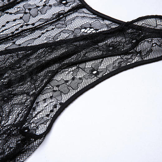 VIMAGE纬漫纪性感V领纯色百搭修身款蕾丝背心女夏V03080027 商品图2