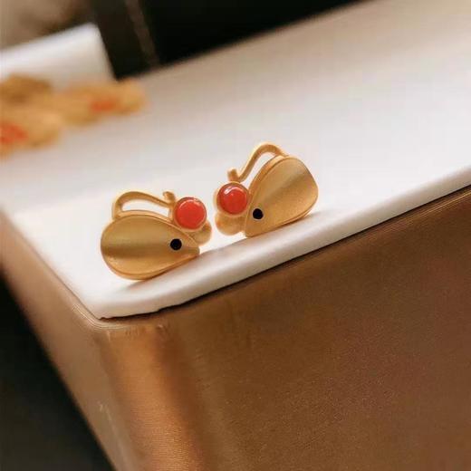 小老鼠耳钉（S925银） 商品图0