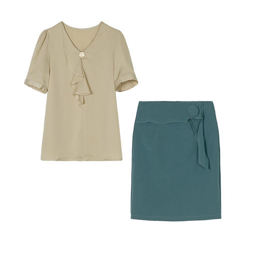 WZNH-HBLJRA8135夏季休闲宽松气质优雅时尚潮流套装 商品图4