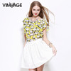 VIMAGE纬漫纪女士上衣田园风绵羊图案印花雪纺衫女V03080077 商品缩略图1