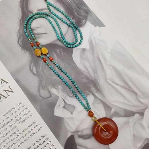 绿松石平安扣项链 商品图3