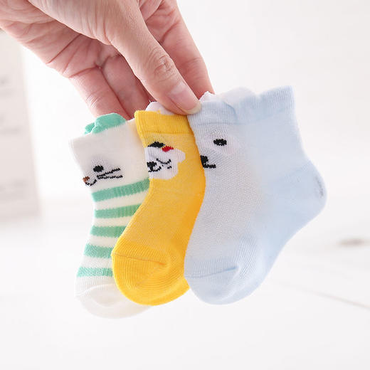 卡通婴儿袜防蚊过膝长高筒袜 | 透气新生儿童宝宝长袜 商品图9