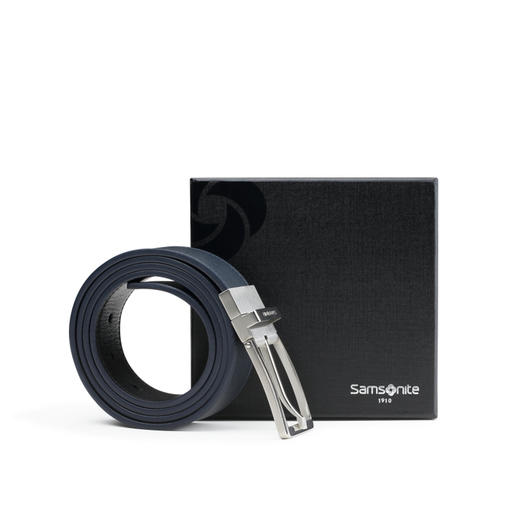 新秀丽男士皮带经典简约头层牛皮腰带商务休闲双面皮带BW6*007 商品图1