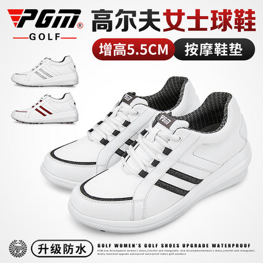 PGM 2020新品 高尔夫球鞋 女士防水鞋子 坡跟增高女鞋 防侧滑鞋钉 商品图0