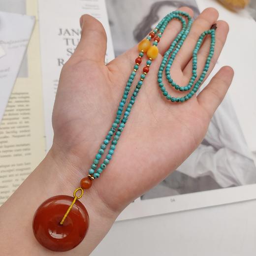 绿松石平安扣项链 商品图1