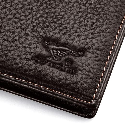 七匹狼钱包男士商务休闲短款钱夹票夹多功能钱包大容量 咖色3A1310397-02 商品图1