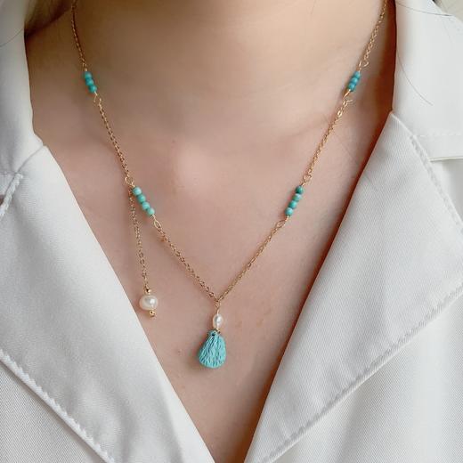 松石莲蓬项链(14K项链) 商品图2