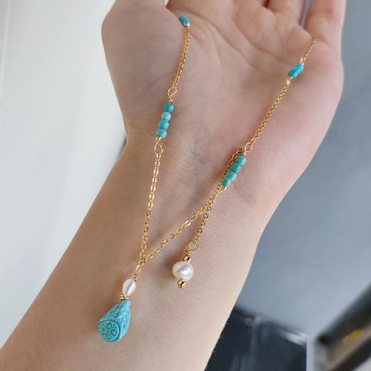 松石莲蓬项链(14K项链) 商品图0