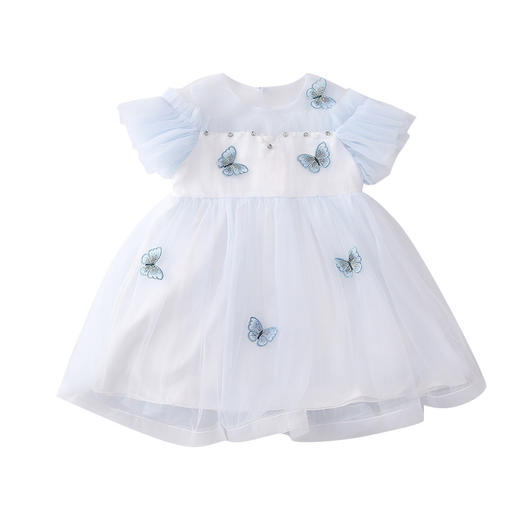 MN-2020040711夏新款女童韩版洋气蝴蝶刺绣网纱公主连衣裙 商品图4