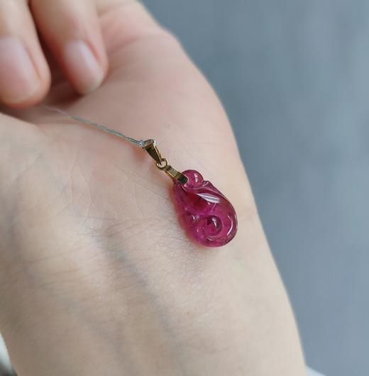 18k碧玺吊坠 商品图2