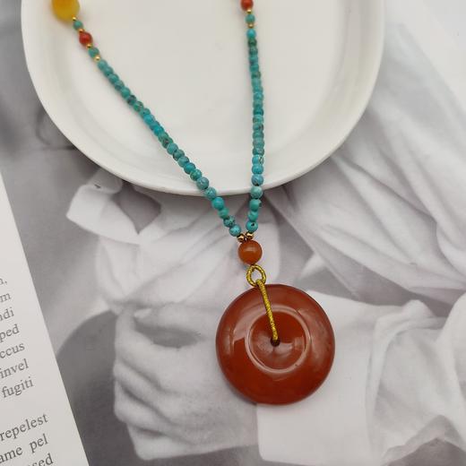 绿松石平安扣项链 商品图2