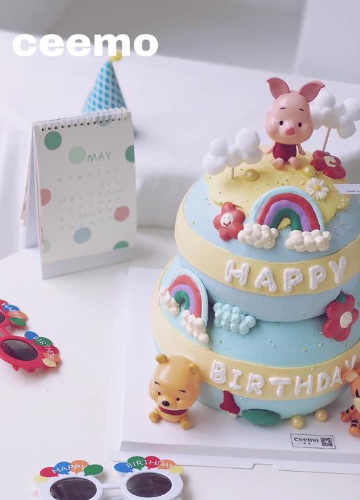 双层迪士尼 维尼熊跳跳虎小猪皮杰 商品图1