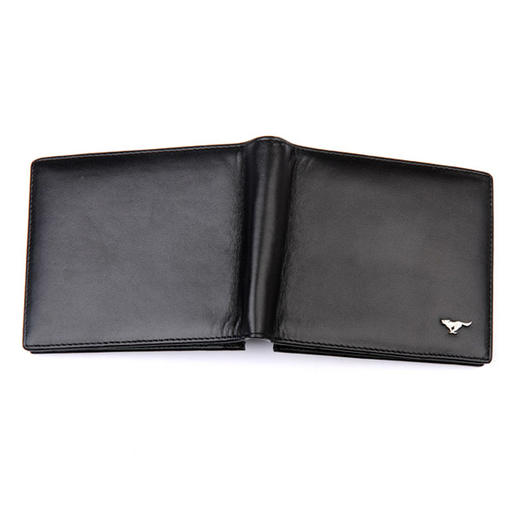 七匹狼钱包男士短款钱包礼盒 商务休闲横款钱夹时尚百搭新款头层牛皮 黑色3A0813163-01 商品图2