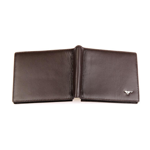 七匹狼钱包男士短款钱包礼盒 商务休闲横款钱夹时尚百搭新款头层牛皮 咖啡色3A0813163-02 商品图2