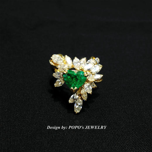 【每日特选】祖母绿 1.33ct 钻石 戒指(预约看货) 商品图2