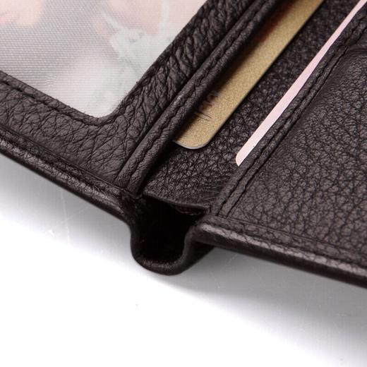 七匹狼钱包男士商务休闲短款钱夹票夹多功能钱包大容量 咖色3A1310397-02 商品图2