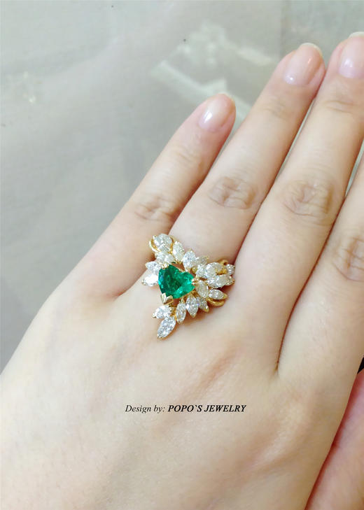 【每日特选】祖母绿 1.33ct 钻石 戒指(预约看货) 商品图5
