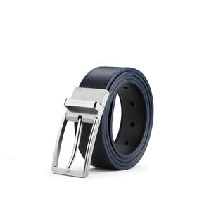 新秀丽男士皮带经典简约头层牛皮腰带商务休闲双面皮带BW6*007