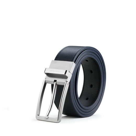 新秀丽男士皮带经典简约头层牛皮腰带商务休闲双面皮带BW6*007 商品图0