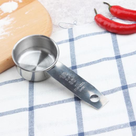 【量勺】厨房不锈钢量杯套装 烘焙工具带刻度量勺量匙 奶粉勺甜品咖啡量勺 商品图1