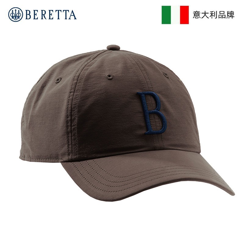 意大利BERETTA 时尚运动深棕色户外棒球帽