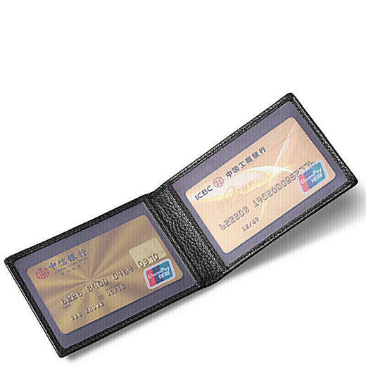 七匹狼男士驾驶证套 多功能多卡位驾驶证牛皮套 大容量卡包名片夹证件包 黑色3A3074081C-01 商品图4