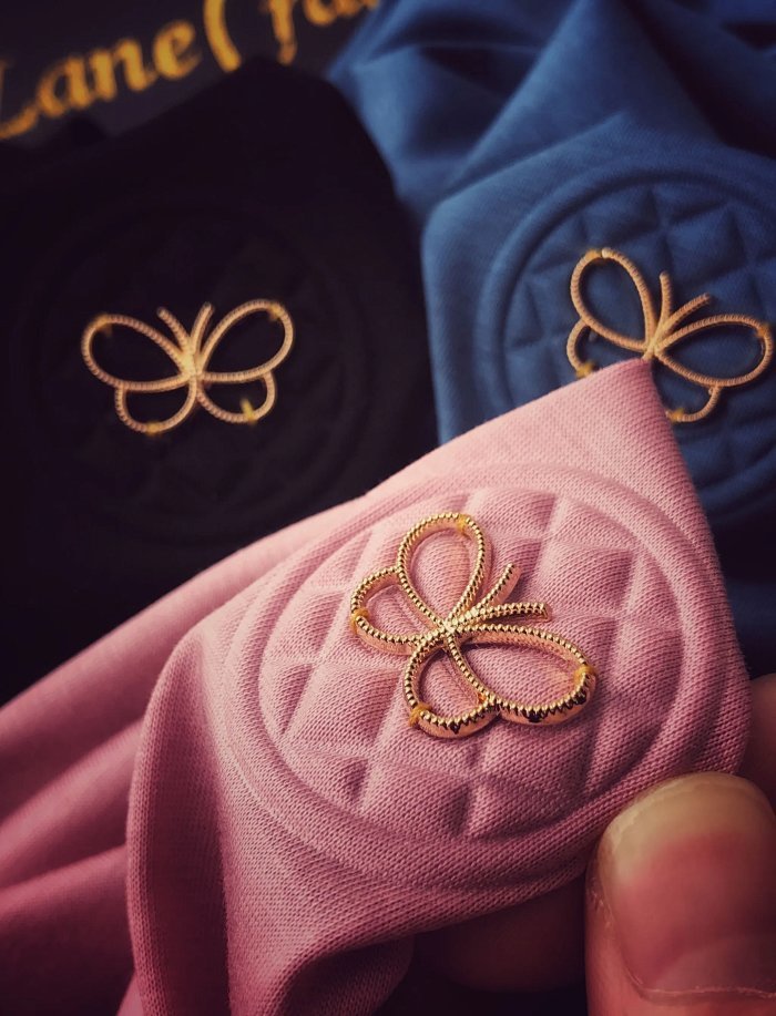 bv/葆蝶家!拉丝镀金蝴蝶新标 御用台湾冰锌玉纤维顶尖新面料!