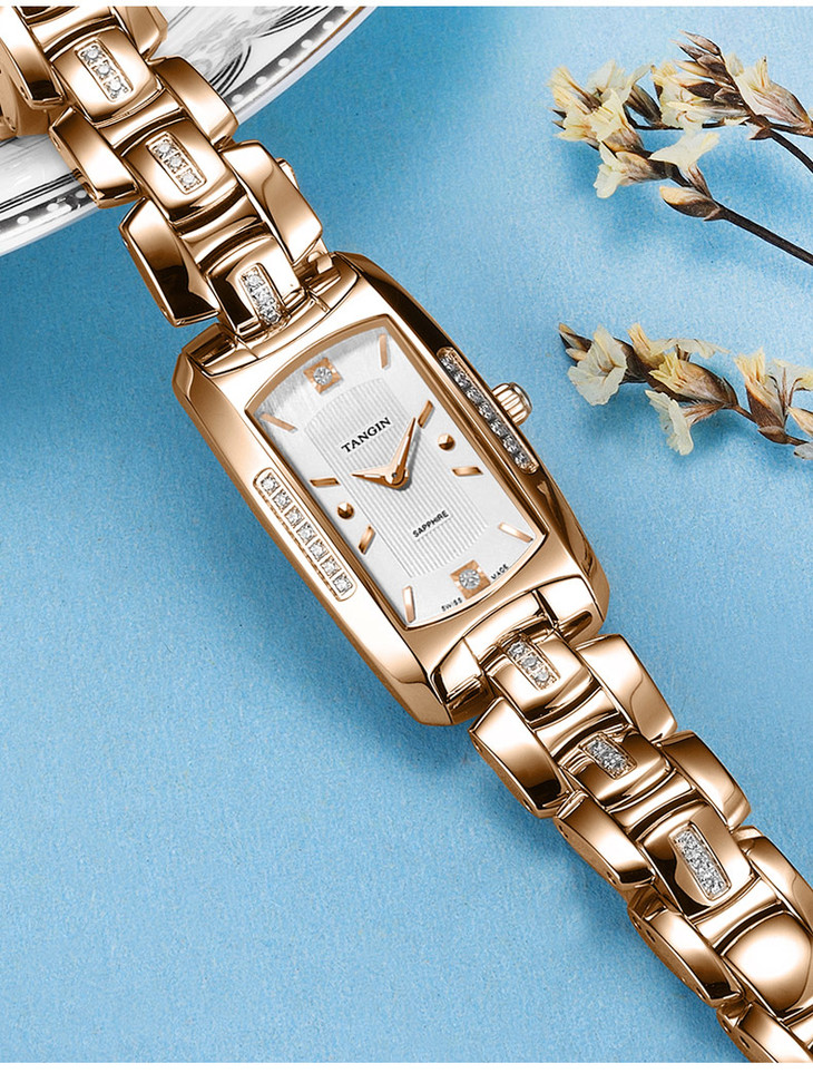 时计廊天珺tangin瑞士手表智雅系列原装进口时尚石英女士手链女表防水