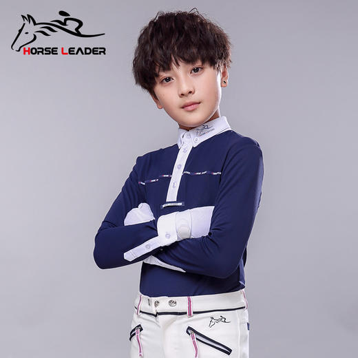 新款儿童翻领长袖T恤-CAH6300 商品图1