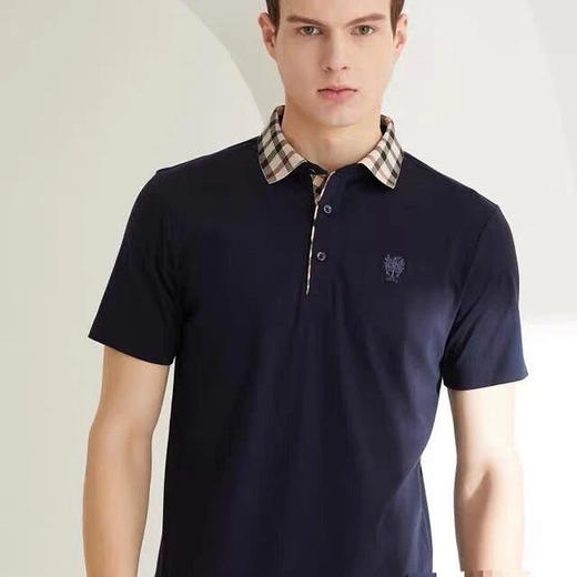 Daks 英伦格子高端弹力丝光棉Polo衫 商品图3