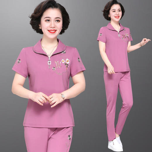 SP-X20605xk-2020x新品休闲时尚显瘦两件套运动套装 商品图3