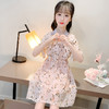 YS-CP小香风碎花连衣裙新款女童中大童裙子时尚潮淑女范 商品缩略图3