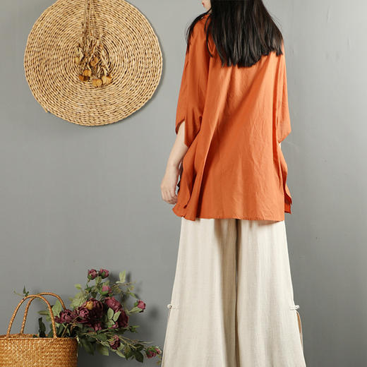 裁缝学苑 AG62复古文艺衬衫宽松短袖港风女士衬衣服装纸样裁剪图 商品图3