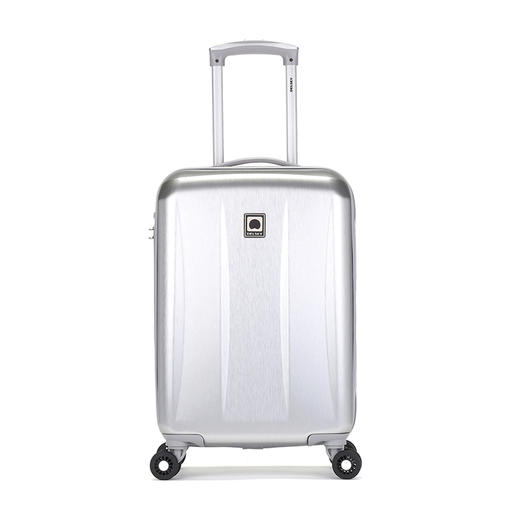 DELSEY法国大使 双轮式四轮拉杆箱时尚旅行箱 20寸 银色00302080111 商品图0