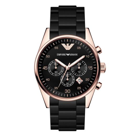 意大利阿玛尼armani手表石英男女表经典时尚硅胶包钢带ar5905ar5906