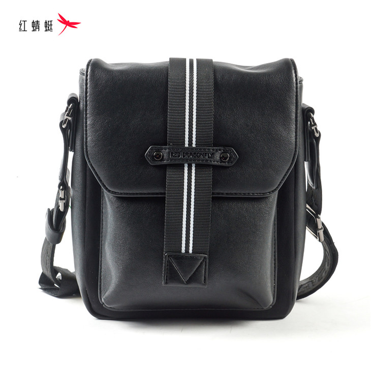 原价399特卖价186红蜻蜓包专场商务休闲男包专柜同款超纤单肩斜挎包