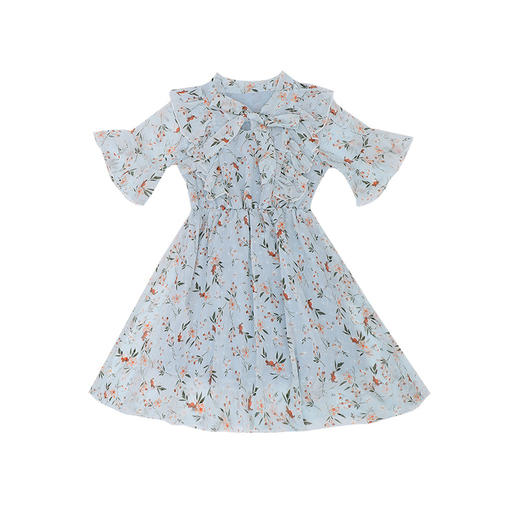 YS-CP小香风碎花连衣裙新款女童中大童裙子时尚潮淑女范 商品图4