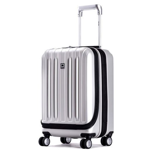 DELSEY法国大使 杆箱万向轮行李PC登机密码旅行硬箱子男女 20寸银色00207380111 商品图1