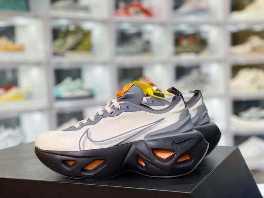 轻便透气#防滑 增高 耐克Nike 维斯塔坦克厚底系列老爹风休闲运动超级慢跑鞋“米白深灰黑三文鱼橘”BQ4800-011 商品图0