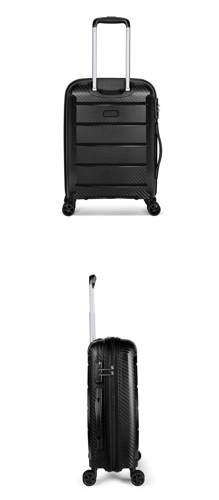 delsey法国大使双轮式四轮拉杆箱20寸黑色310180100