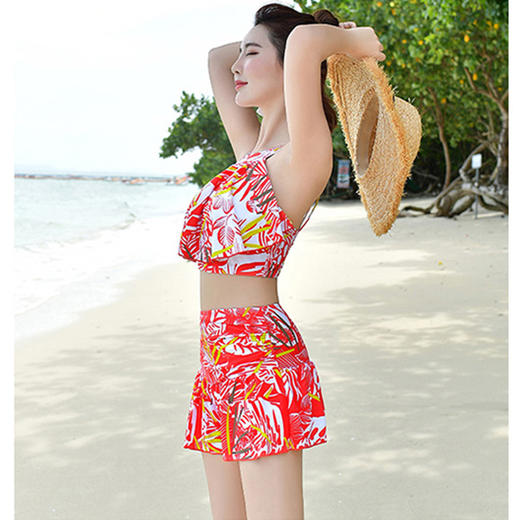皇家丽美碎花分体裙式两件套泳装海边沙滩度假温泉泳装Y8102 商品图1