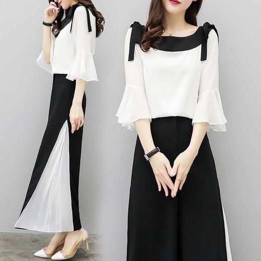 YKM-G9792新款时尚俏皮洋气网红女神范两件套 商品图0